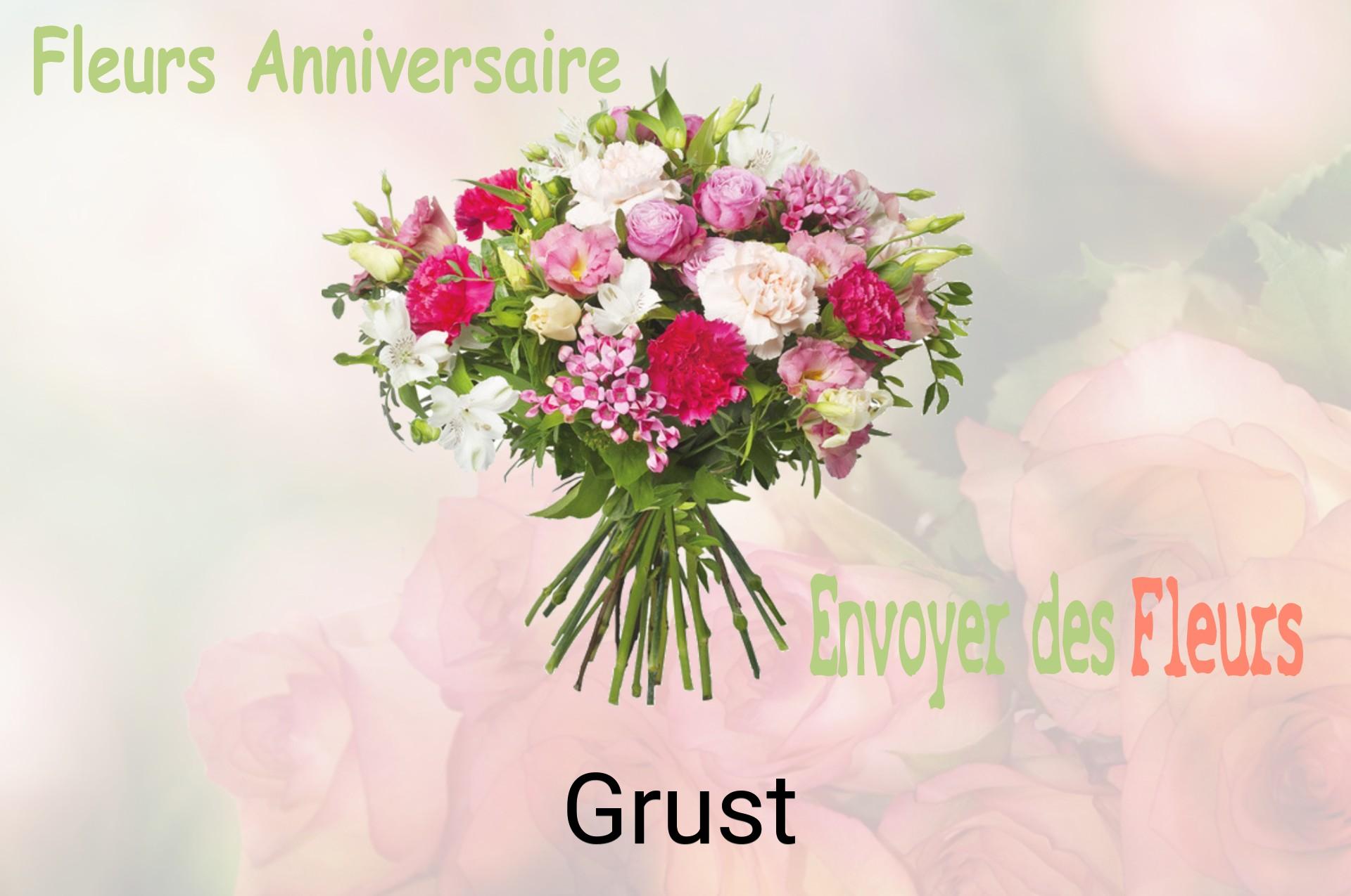 Bouquet de fleurs d’anniversaire livré à Grust